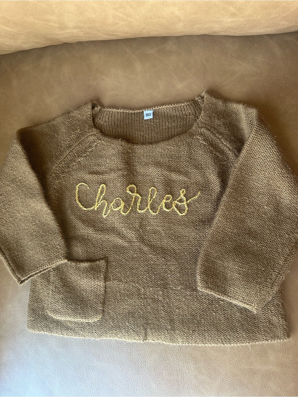 “Charles” monogram sweaters
